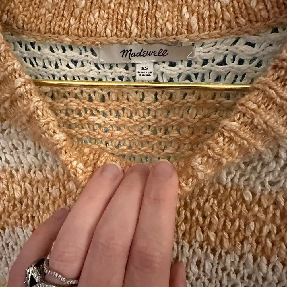 Madewell | Baez Pullover Sweater in Stripe | XS